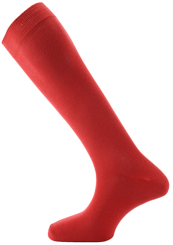 Horizon Mens Dress Socks Long Red